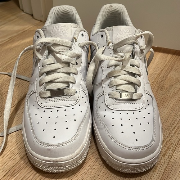 White Nike Air Force 1’s (Women’s 8) - Picture 6 of 10